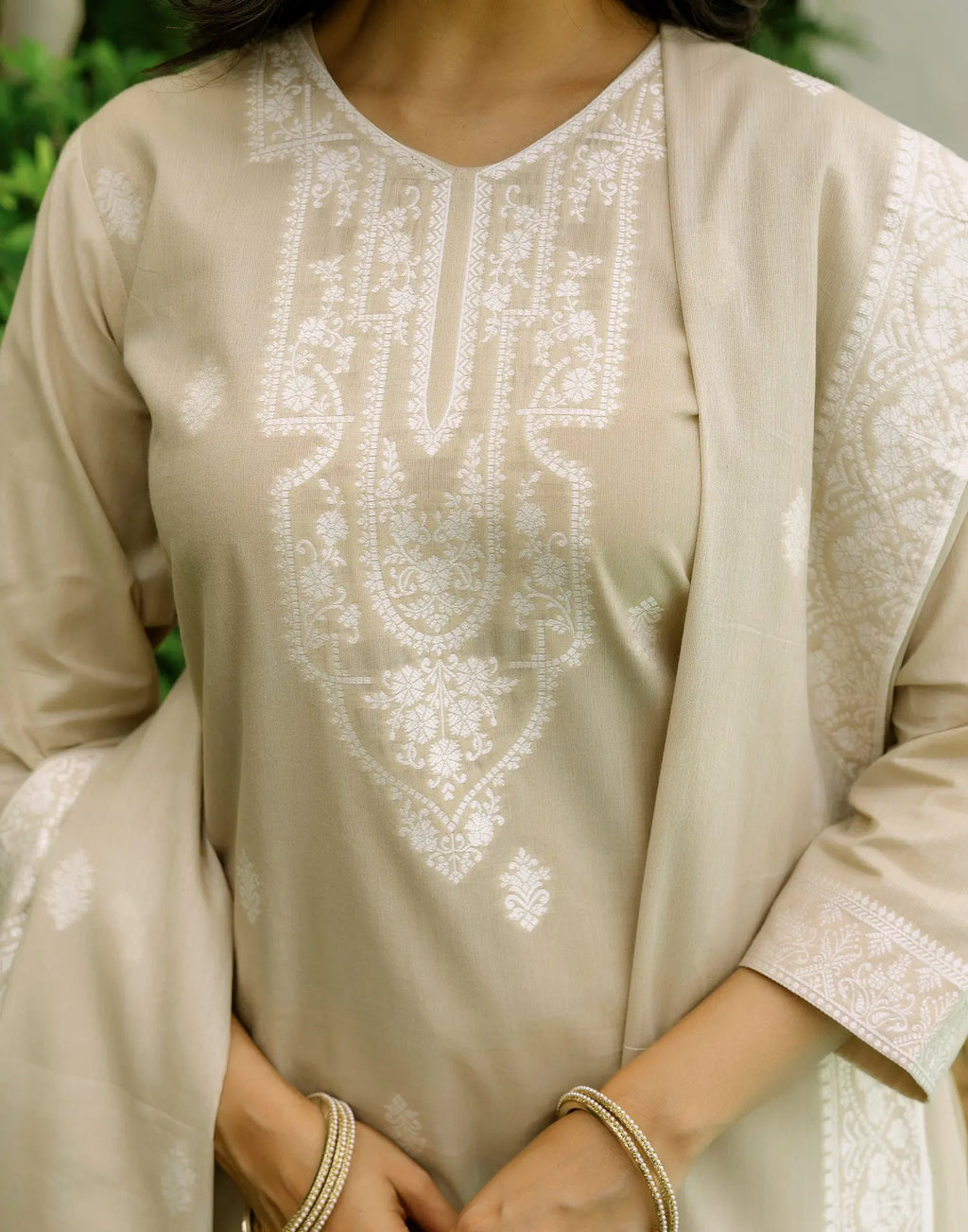 Cotton Woven Woven Straight 3 Piece Kurta Set