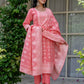 Cotton Woven Design Straight Kurta with Pant & Dupatta