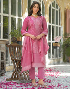 Cotton Woven Woven Straight 3 Piece Kurta Set