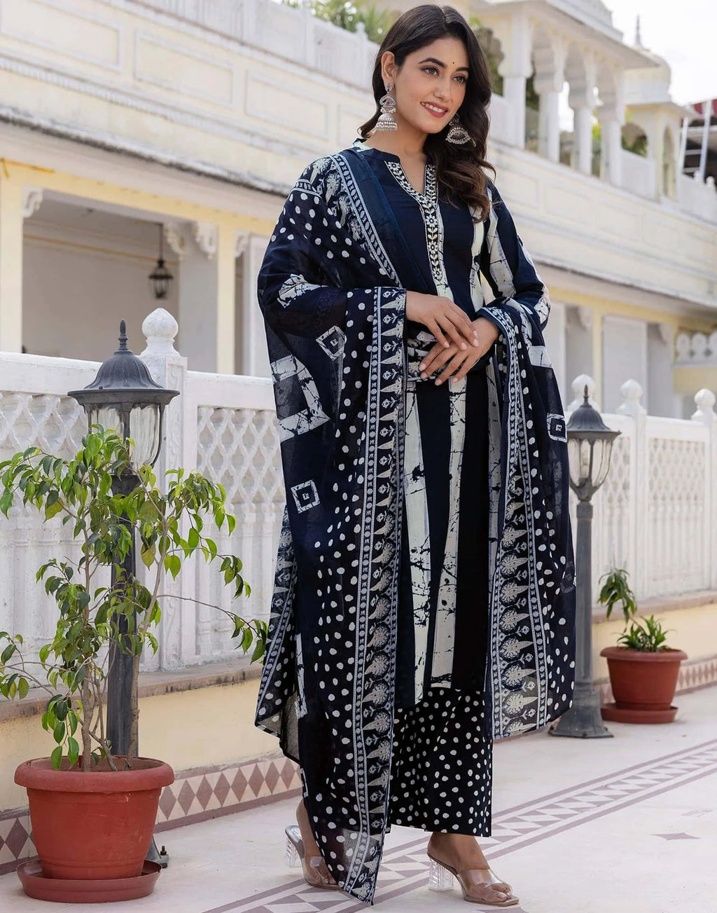 Skylee Viscose Rayon Embroidered Straight 3 Piece Kurta Set For Woman