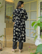 Viscose Rayon Printed Straight 3 Piece Kurta Set
