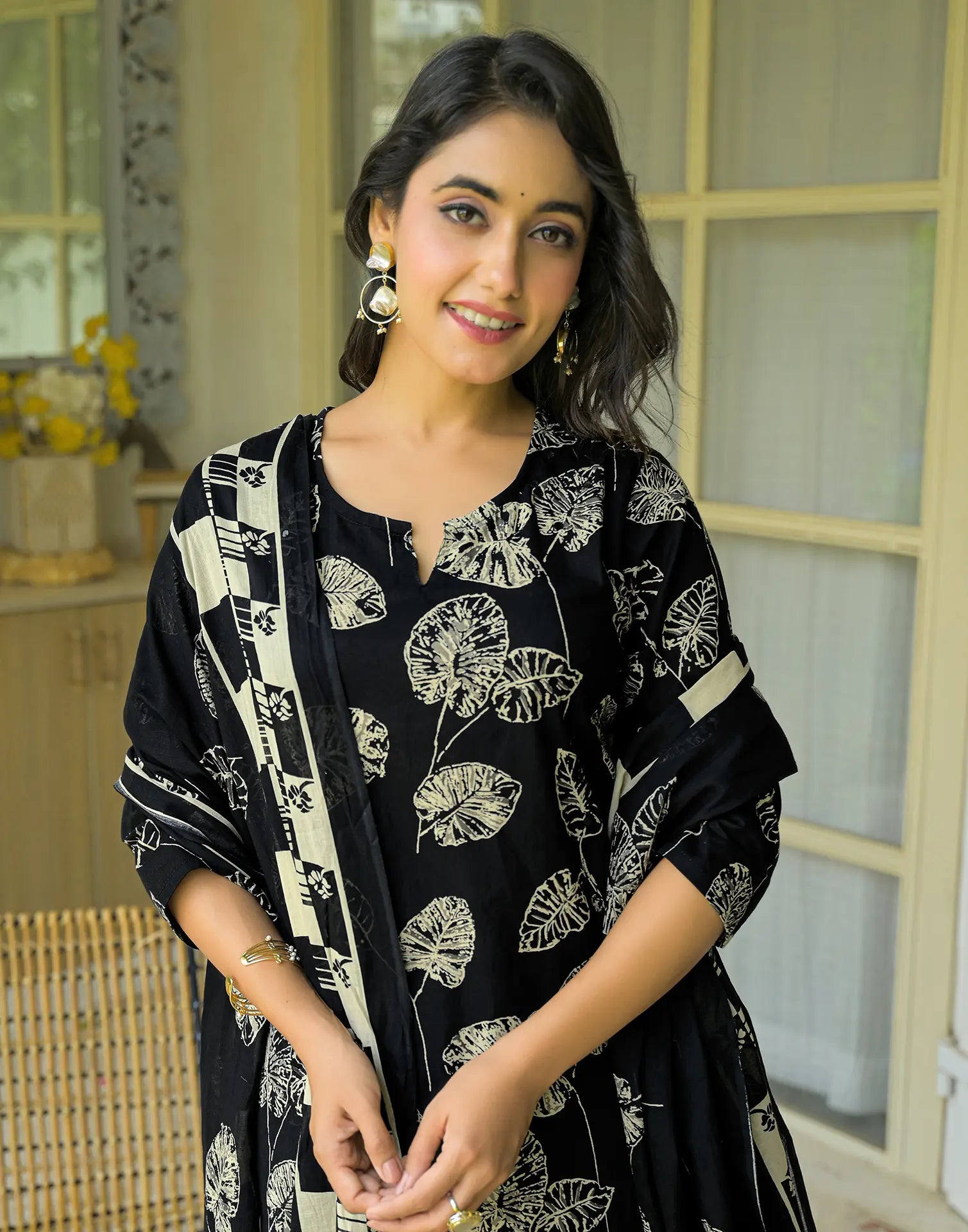 Viscose Rayon Printed Straight 3 Piece Kurta Set