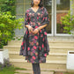Cotton Straight Printed V-Neck Kurta with Pant & Dupatta