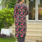 Cotton Straight Printed V-Neck Kurta with Pant & Dupatta