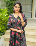 Viscose Rayon Floral Print Straight 3 Piece Kurta Set