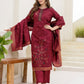 Silk Blend Straight Woven Design Round Neck Kurta with Pant & Dupatta