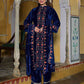 Velvet Straight Embroidered Boat Neck Kurta with Pant & Dupatta