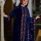 Velvet Straight Embroidered Boat Neck Kurta with Pant & Dupatta