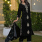 Velvet Straight Embroidered Round Neck Kurta with Pant & Dupatta