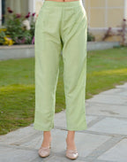 Skylee Chinnon Sequins Work Straight 3 Piece Kurta Set For Woman