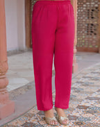 Skylee Silk Embroidered A-Line 3 Piece Kurta Set For Woman