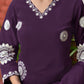 Cotton Straight Embroidery V-Neck Kurta with Pant & Dupatta