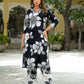 Rayon Straight Printed Square Neck Kurta with Pant & Dupatta