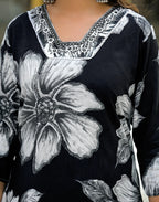 Rayon Printed Straight 3 Piece Kurta Set