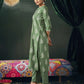 Silk Blend Printed Straight Kurta with Pant & Dupatta