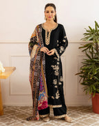 Viscose Rayon Embroidered Straight 3 Piece Kurta Set