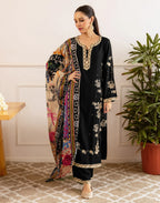 Viscose Rayon Embroidered Straight 3 Piece Kurta Set