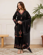 Pure Cotton Embroidered Straight 3 Piece Kurta Set