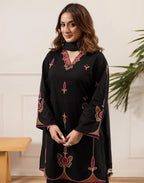 Pure Cotton Embroidered Straight 3 Piece Kurta Set