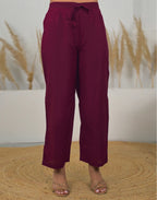Skylee Cotton Printed A-Line 3 Piece Kurta Set For Woman