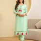 Green Georgette Embroidered Kurta Set with Pant & Dupatta