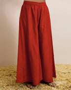 Skylee Silk Embroidered Straight 3 Piece Kurta Set For Woman