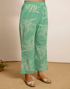 Skylee Cotton Embroidered Straight 3 Piece Kurta Set For Woman