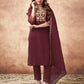 Maroon Affordable Festive Kurta Set for Women