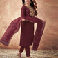 Maroon Affordable Festive Kurta Set for Women