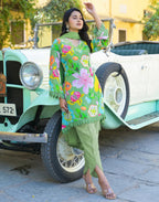 Skylee Crepe Embroidered A-Line 3 Piece Kurta Set For Woman