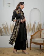 Skylee Cotton Printed Straight 3 Piece Kurta Set For Woman