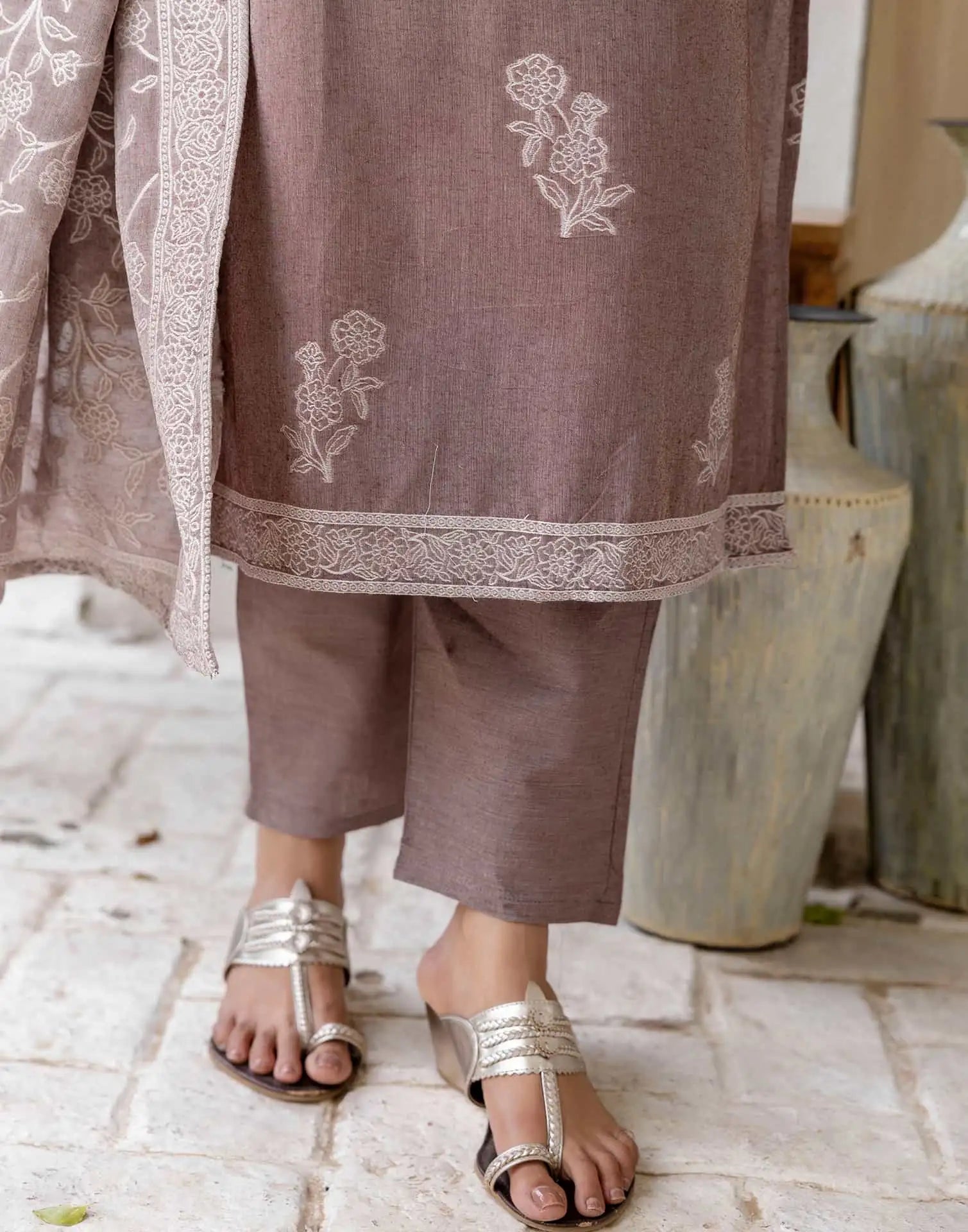 Affordable Brown Kurta Set Under 1299 for Women
