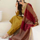 Affordable Yellow Silk Embroidered Straight Kurta Set under 999