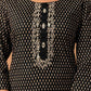 Black Cotton Printed Straight Kurta Set with Pant & Dupatta for Women  Round Neck, Casual & Office Wear Under 1299