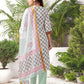 Affordable White Rayon Floral Printed Kurta Set with dupatta 