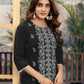 Rayon Embroidered Straight Kurti