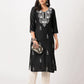 Cotton Embroidered Straight Kurti