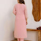 Pink Georgette Embroidered Kurta Set with Pant & Dupatta