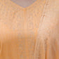 Cotton Straight Woven Design V-Neck Kurta with Pant & Dupatta