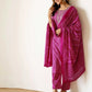 Pink Cotton Printed Kurta Set with Pant & Dupatta under 999