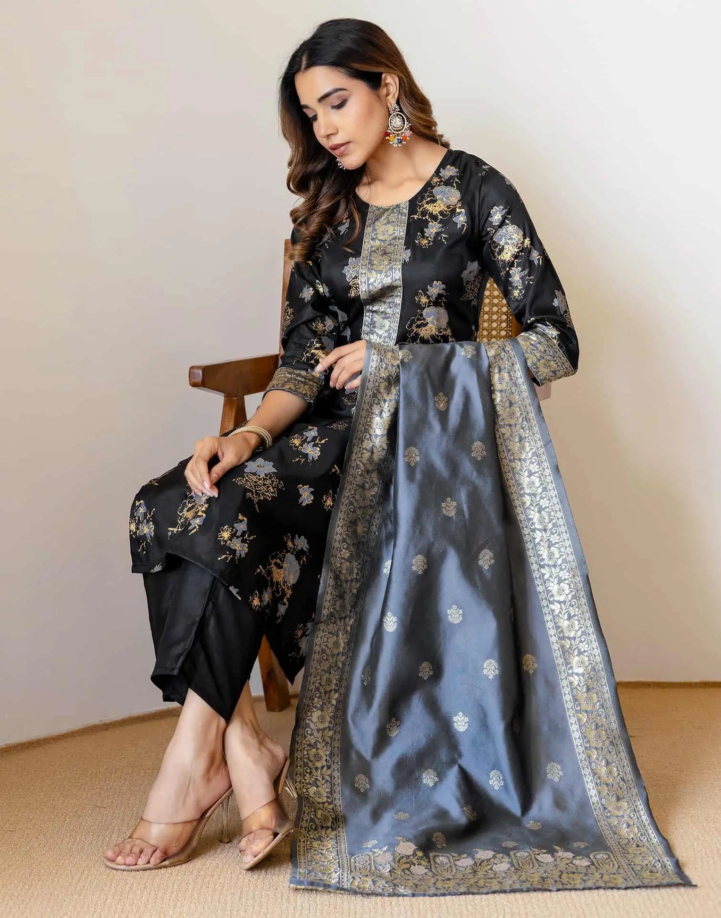 affordable silk kurta set 