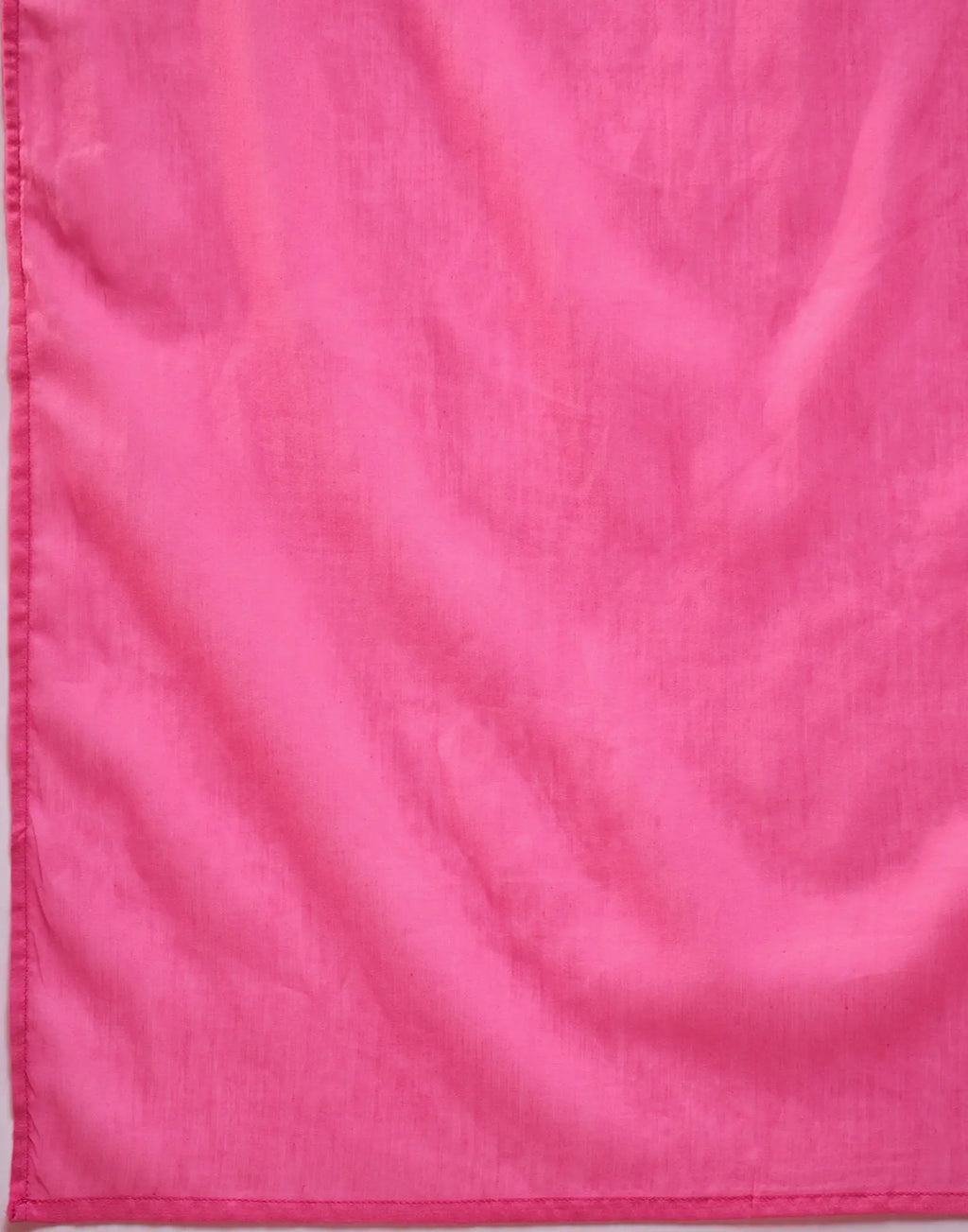 Fuchsia Pink V-Neck Embroidered Straight 3 Piece Kurta Set with Dupatta