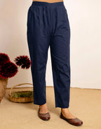 Skylee Cotton Embroidered Straight 3 Piece Kurta Set For Woman