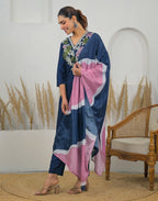 Skylee Chinnon Embroidered Straight 3 Piece Kurta Set For Woman