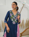 Skylee Chinnon Embroidered Straight 3 Piece Kurta Set For Woman