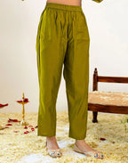 Skylee Silk Embroidered Straight 3 Piece Kurta Set For Woman