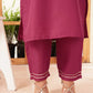 Silk Blend Solid Straight Kurta with Pant & Dupatta