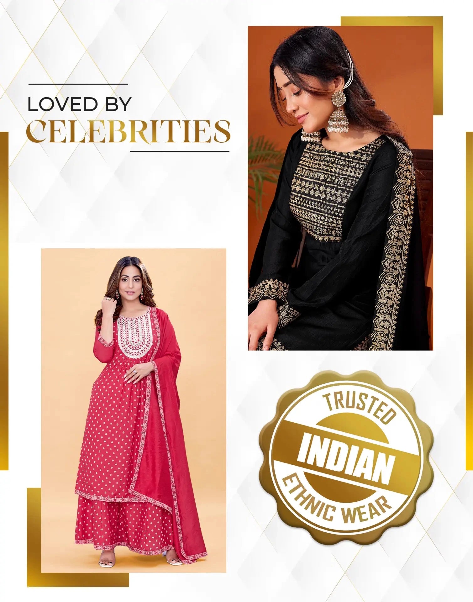 affordable round neck kurta set 