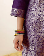 Skylee Silk Woven Straight 3 Piece Kurta Set For Woman