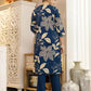 Blue Cotton Printed Straight Kurta Set with Pant & Dupatta under 799